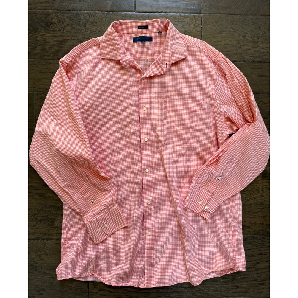 Tommy Hilfiger Men's Regular Fit Checkered Shirt size 17 32/33